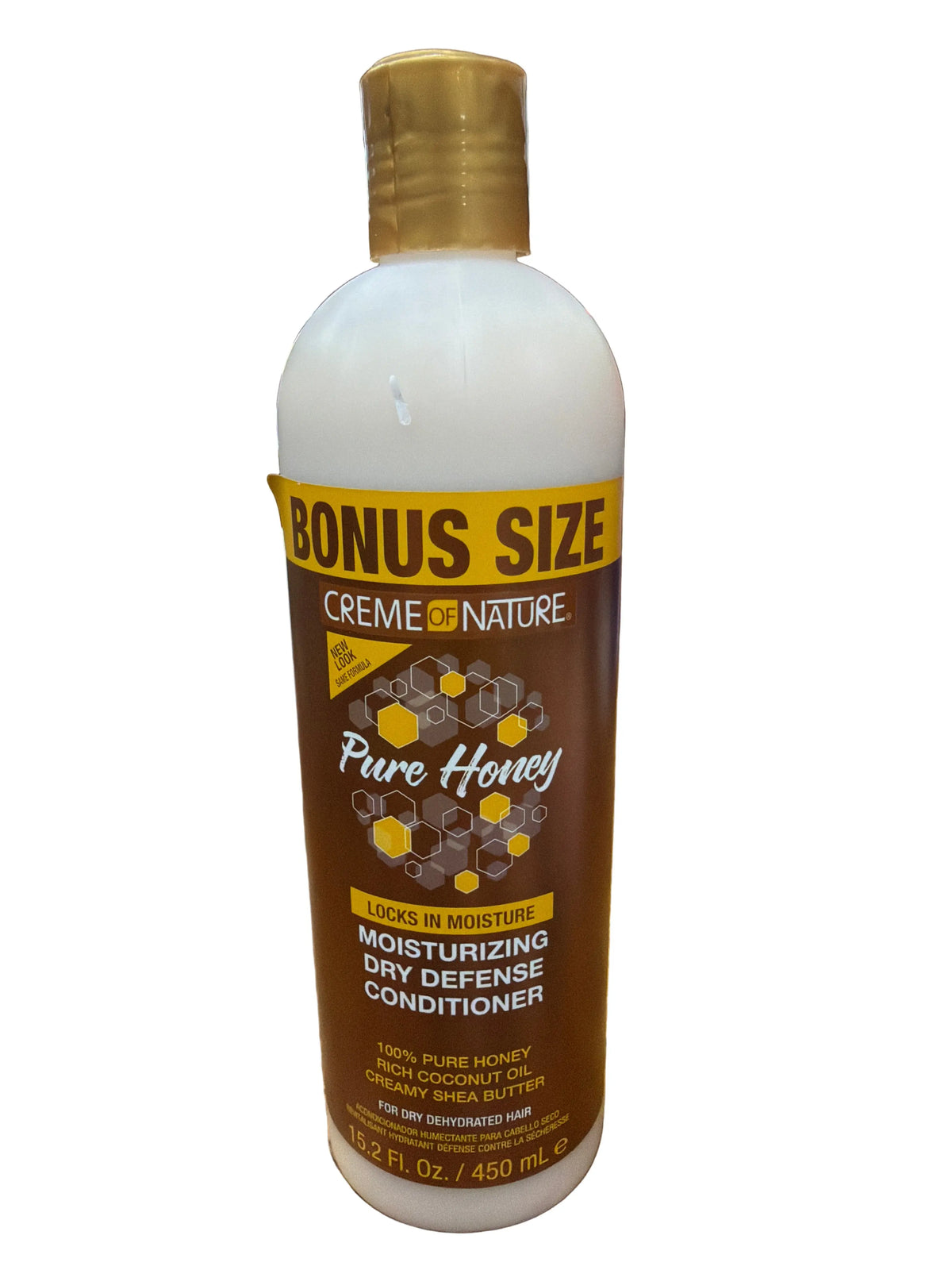 Creme of Nature Pure Honey Moisturizing Dry Defense Conditioner Bonus Size 15.2 oz Ultimate Beauty Supply