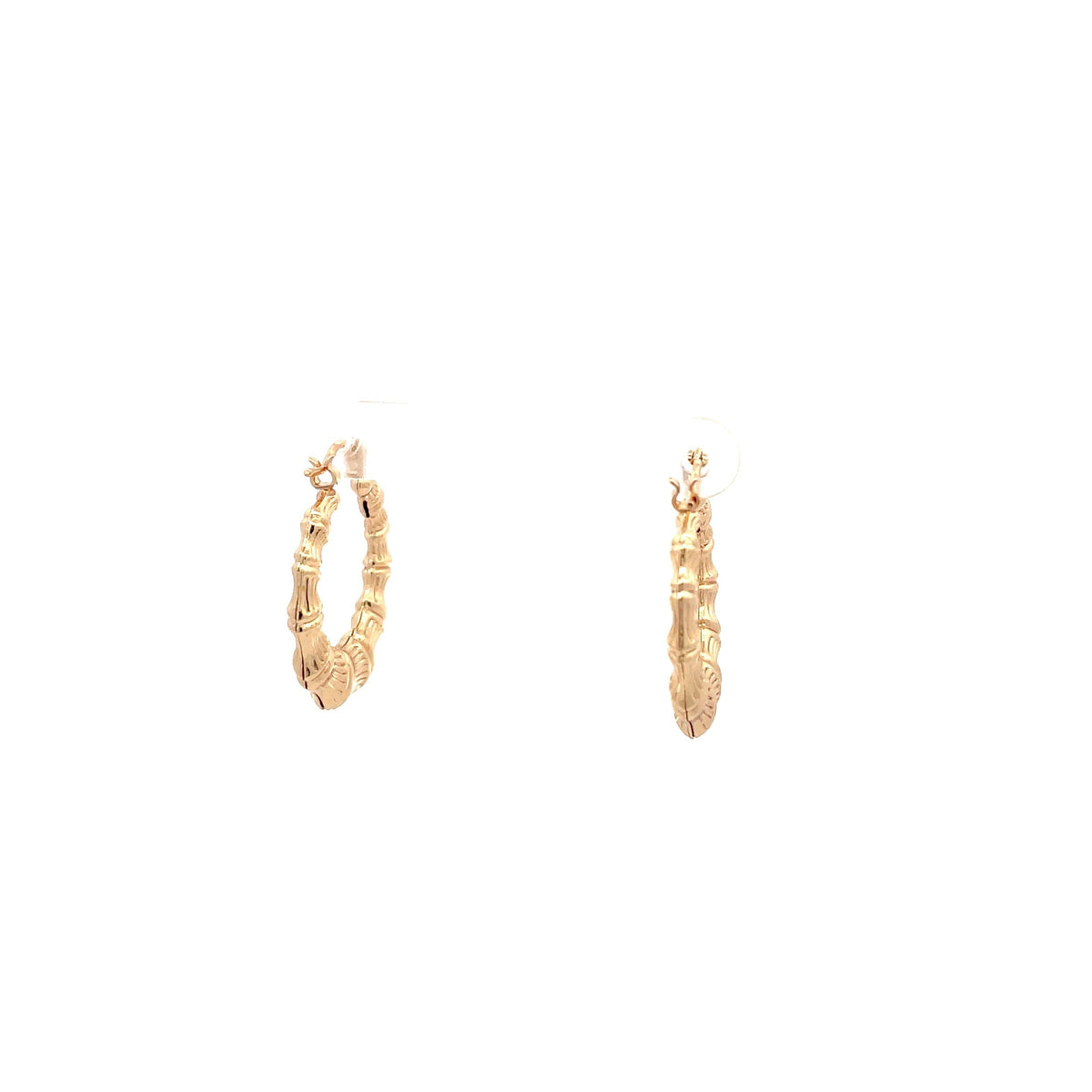 New Bamboo Hoop Earrings - 02 The One Jewelry