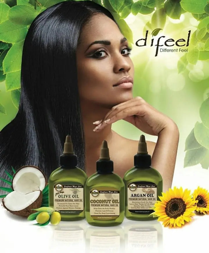 Difeel Vegan Keratin Premium Hair Oil - Anti Frizz & Shine 8 oz. Ultimate Beauty Supply