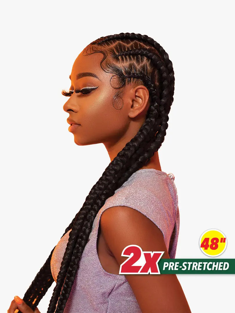 Sensationnel 2X X-PRESSION 48" Pre-Stretched Kanekalon Braid SENSATIONNEL