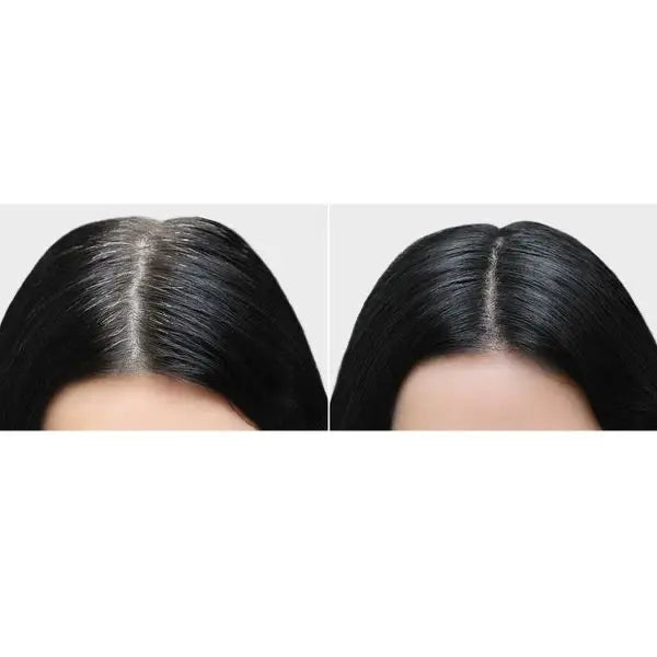 Tyche Root Touch-Up, before and after gray root coverage example