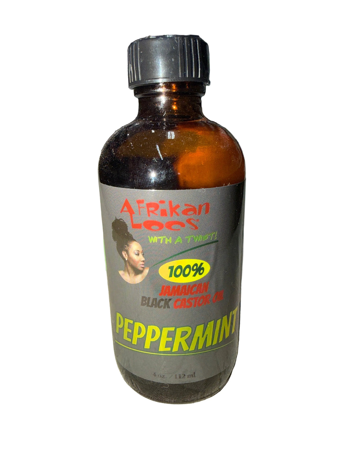 Afrikan Locs 100% Jamaican Black Castor Oil Peppermint, 4 oz Ultimate Beauty Supply
