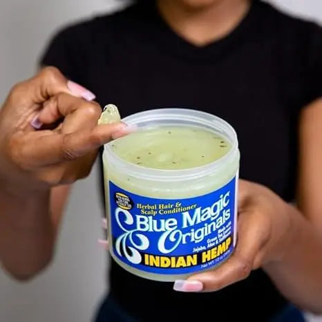 Blue Magic Original Herbal Hair & Scalp Conditioner Indian Hemp | Nourishing Treatment – 12 oz Blue Magic