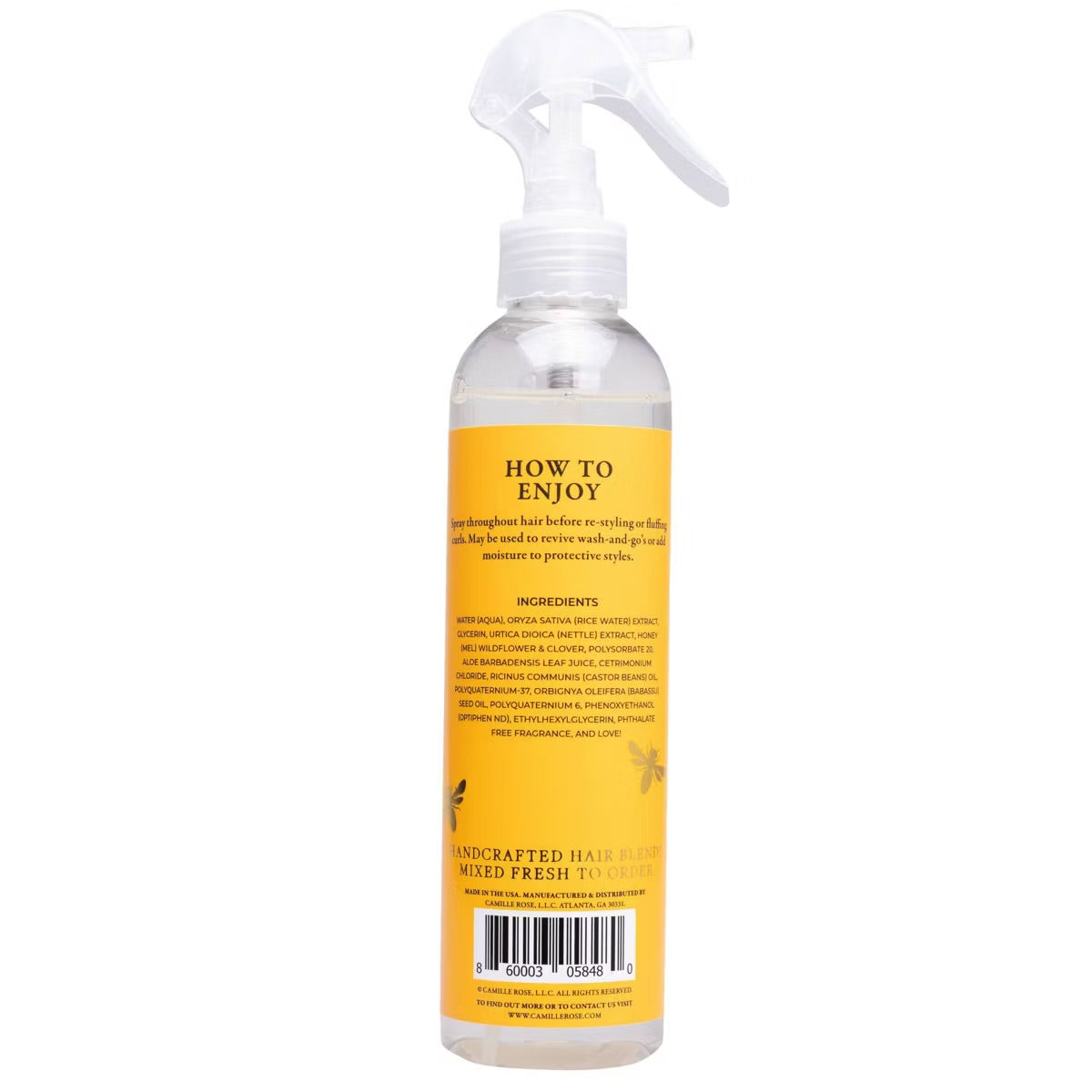 Camille Rose Honey Dew Moisture Refresher - 8 Oz