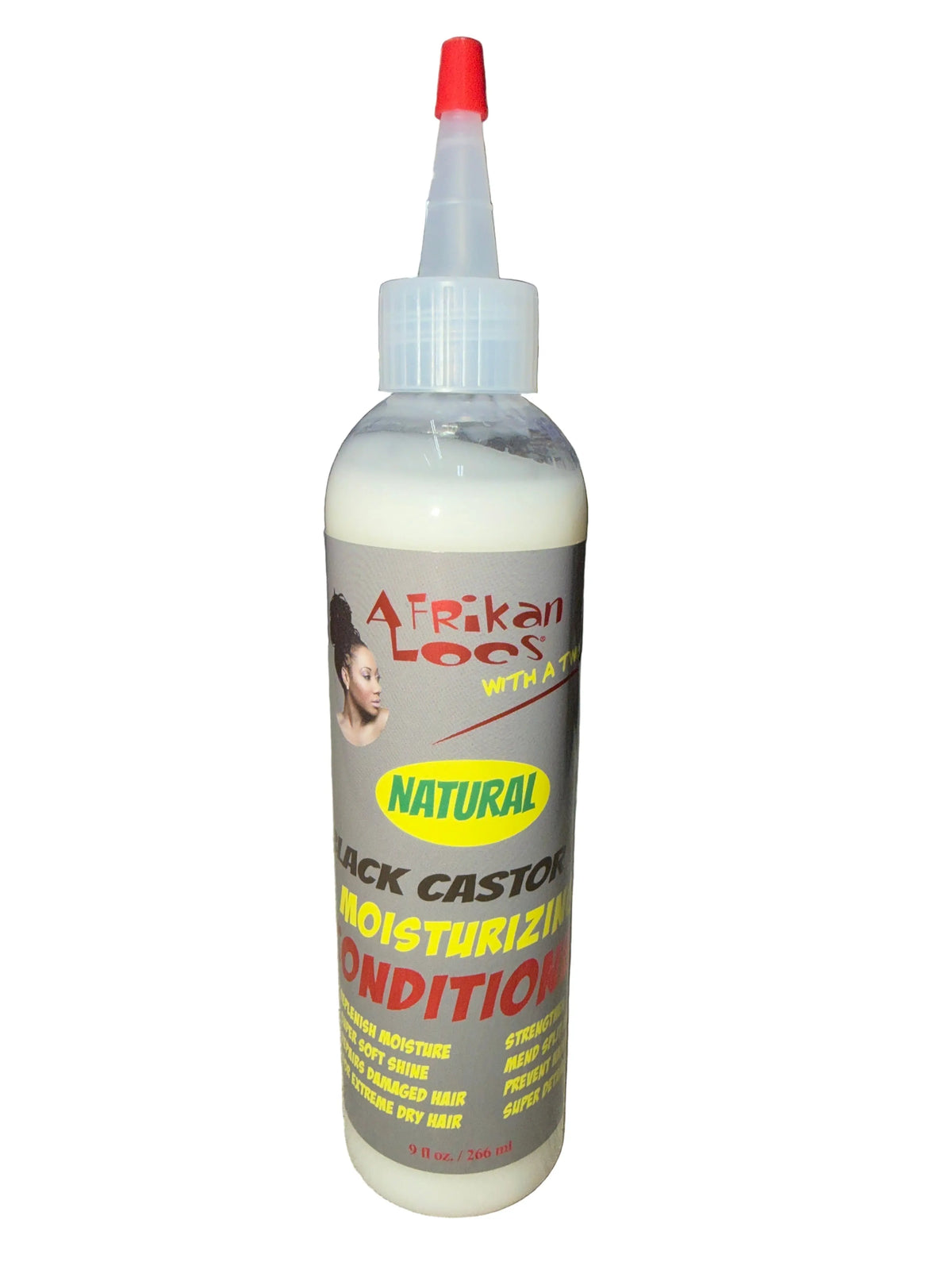 Afrikan Locs Natural Black Castor Oil Moisturizing Conditioner, 9 oz Ultimate Beauty Supply