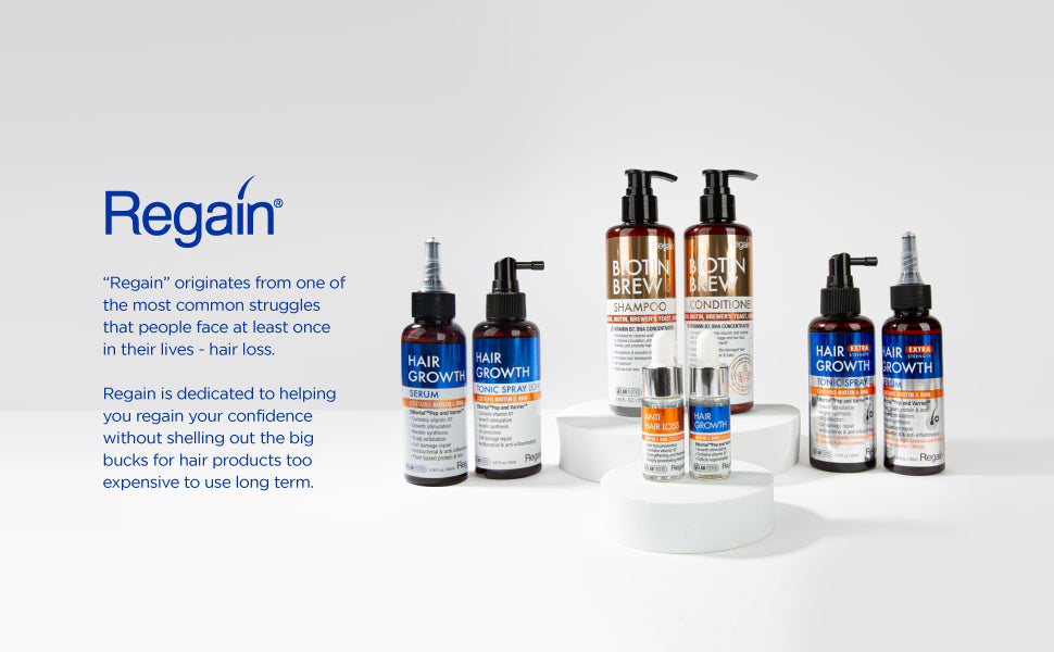Regain Hair Growth Serum Regular Stimulates Hair Follicles & Thickens Strands – 3.38 oz