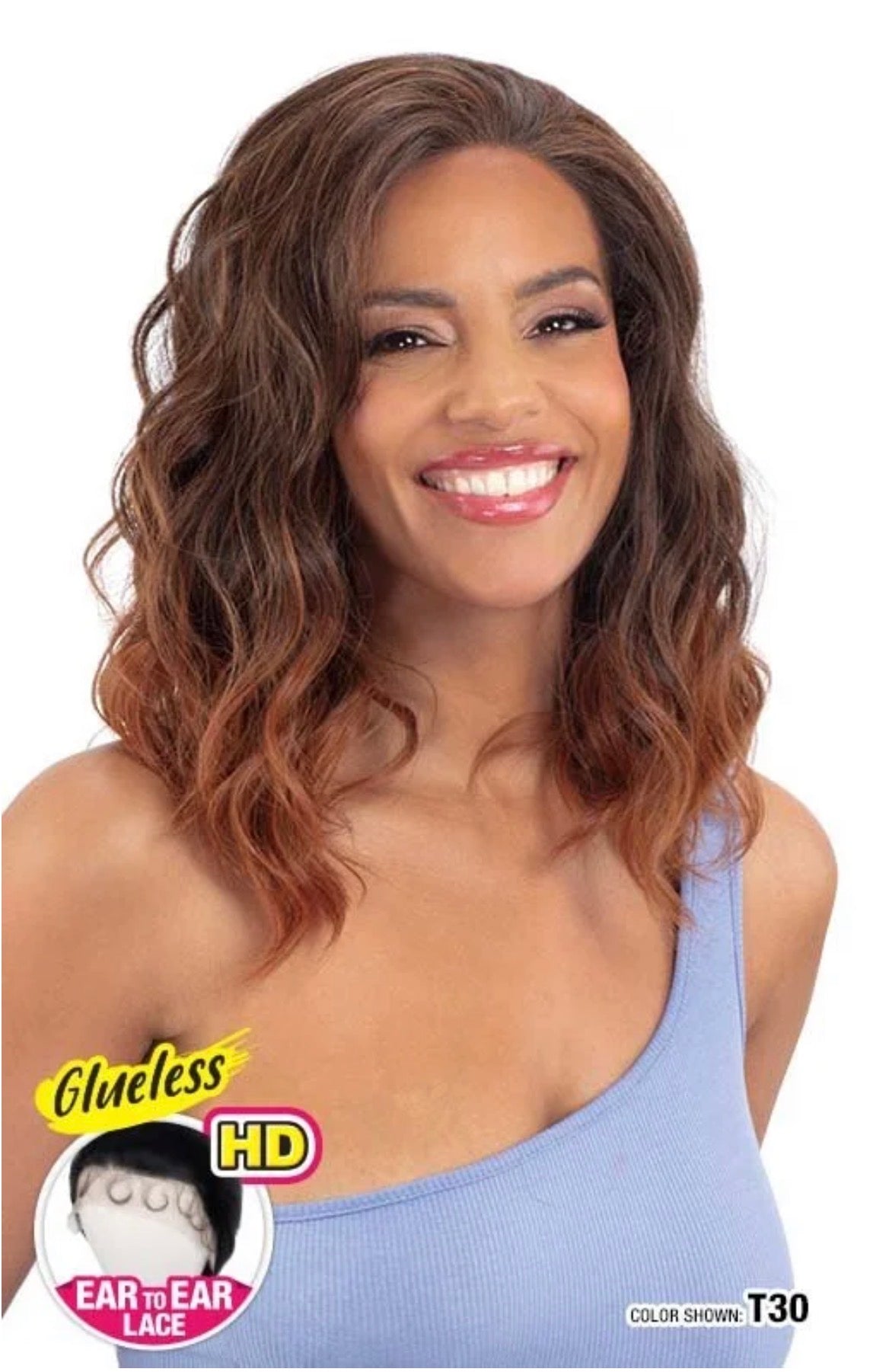 Glueless, Human Hair Blend. HD lace- Cleo