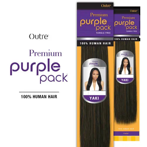 Outre Premium Purple Pack Yaki Human Hair Weave Outre