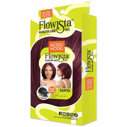 Model Model Flowista Glueless HD 5" Deep Lace Part Wig - SANYA Ultimate Beauty Supply