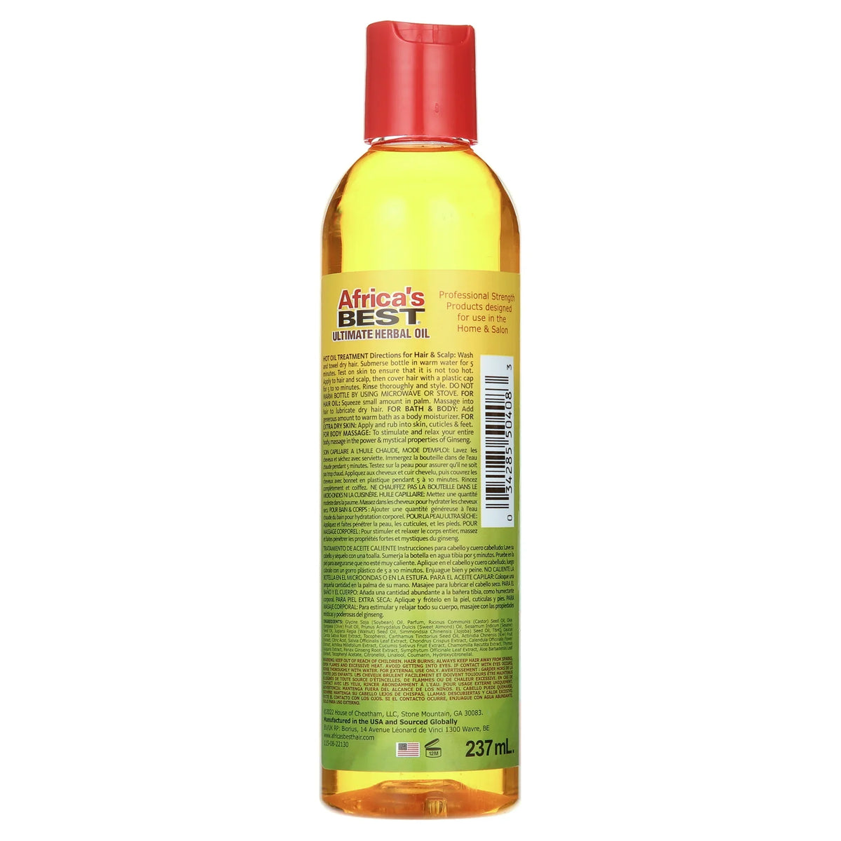 Africa's Best Ultimate Herbal Oil – Ultimate Herbal Oil back label