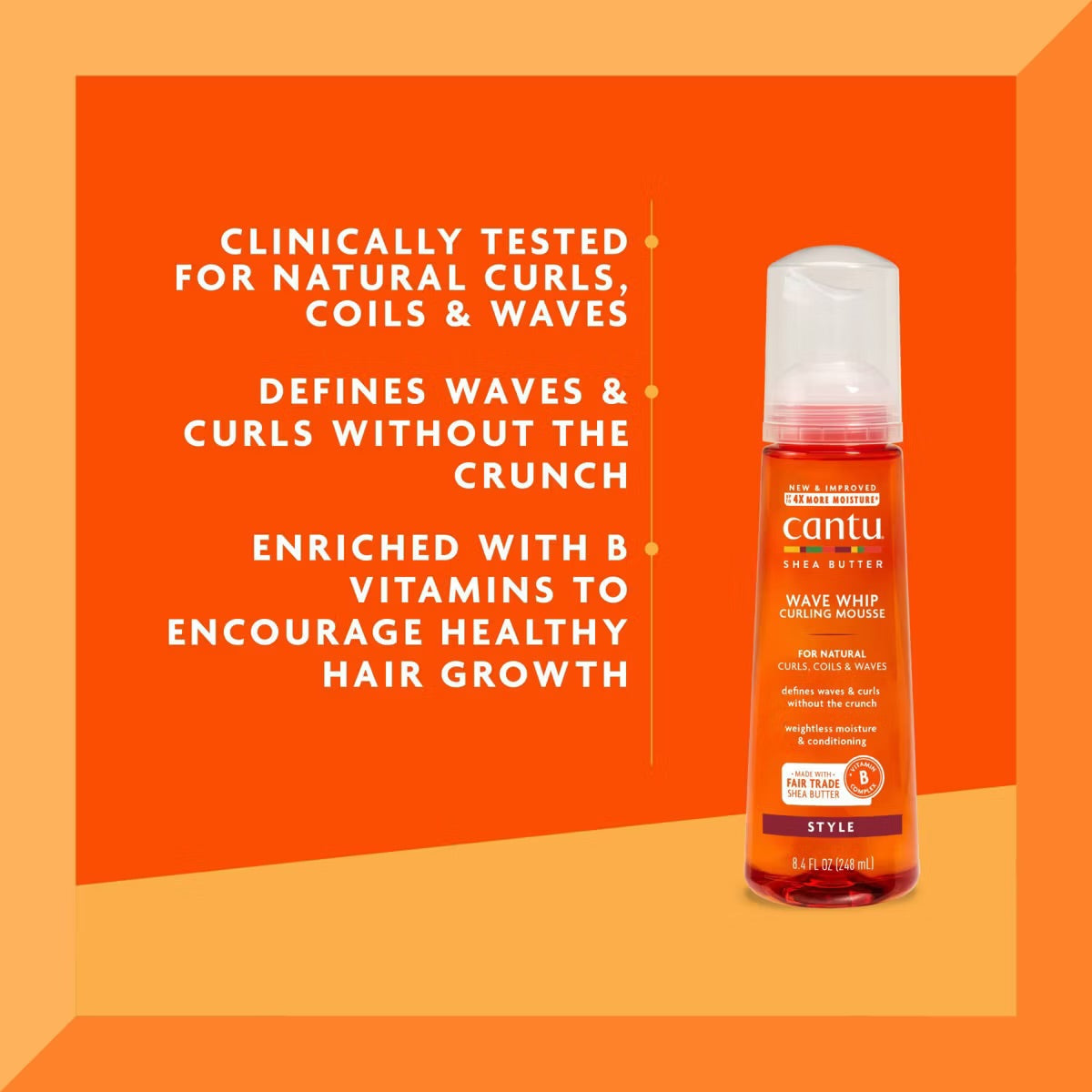 Cantu Wave Whip Curling Mousse - 8.4 fl oz