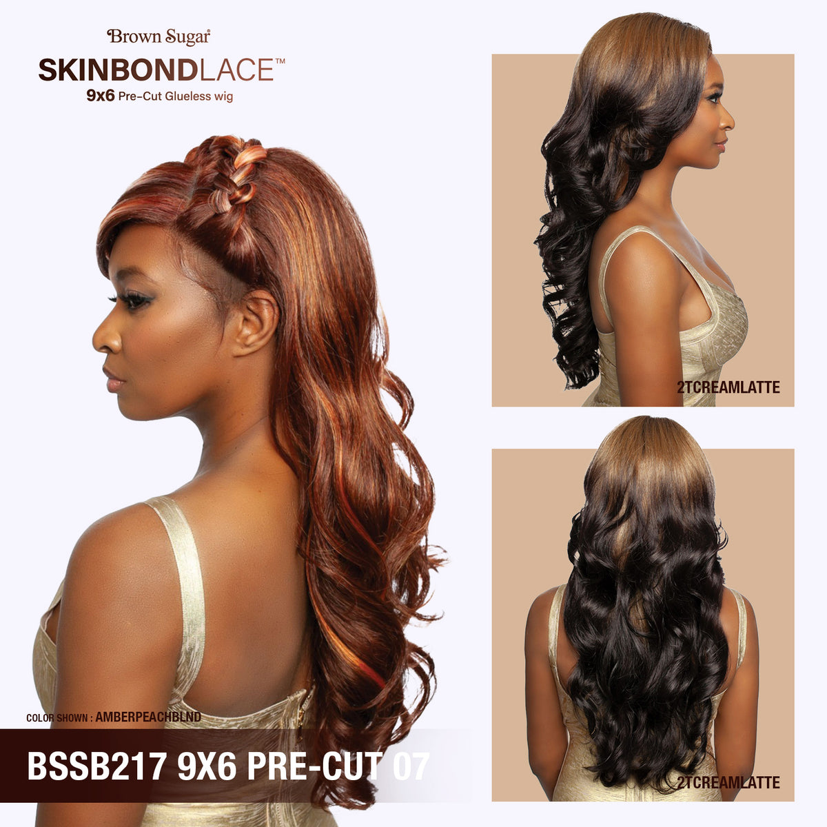 Mane Concept Human Hair Blend Skinbond Lace Front Wig Brown Sugar Glueless BSSB217 9X6 Pre Cut 07 - SamsBeauty Mane Concept