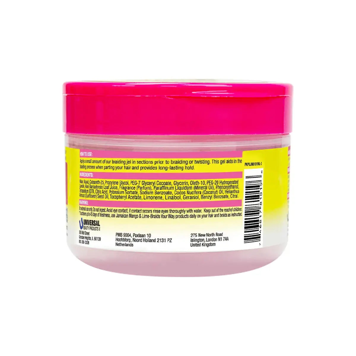 Jamaican Mango & Lime Extra Hold & Easy Braid Jel 8oz/ 237ml