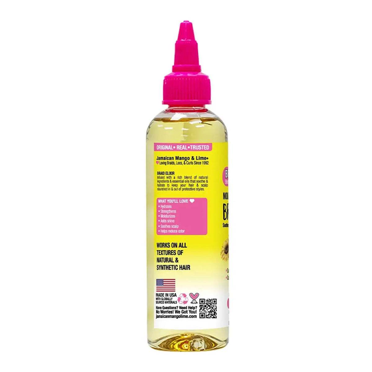 Jamaican Mango & Lime Braid Elixir 4oz/ 118ml