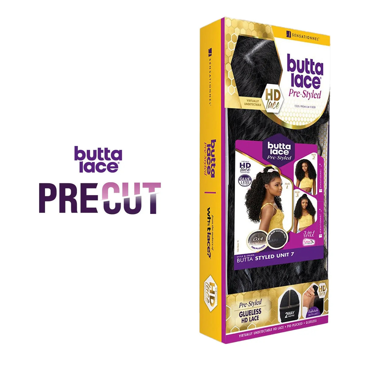 Sensationnel HD Lace Front Wig Glueless Butta Pre-Styled Unit 7