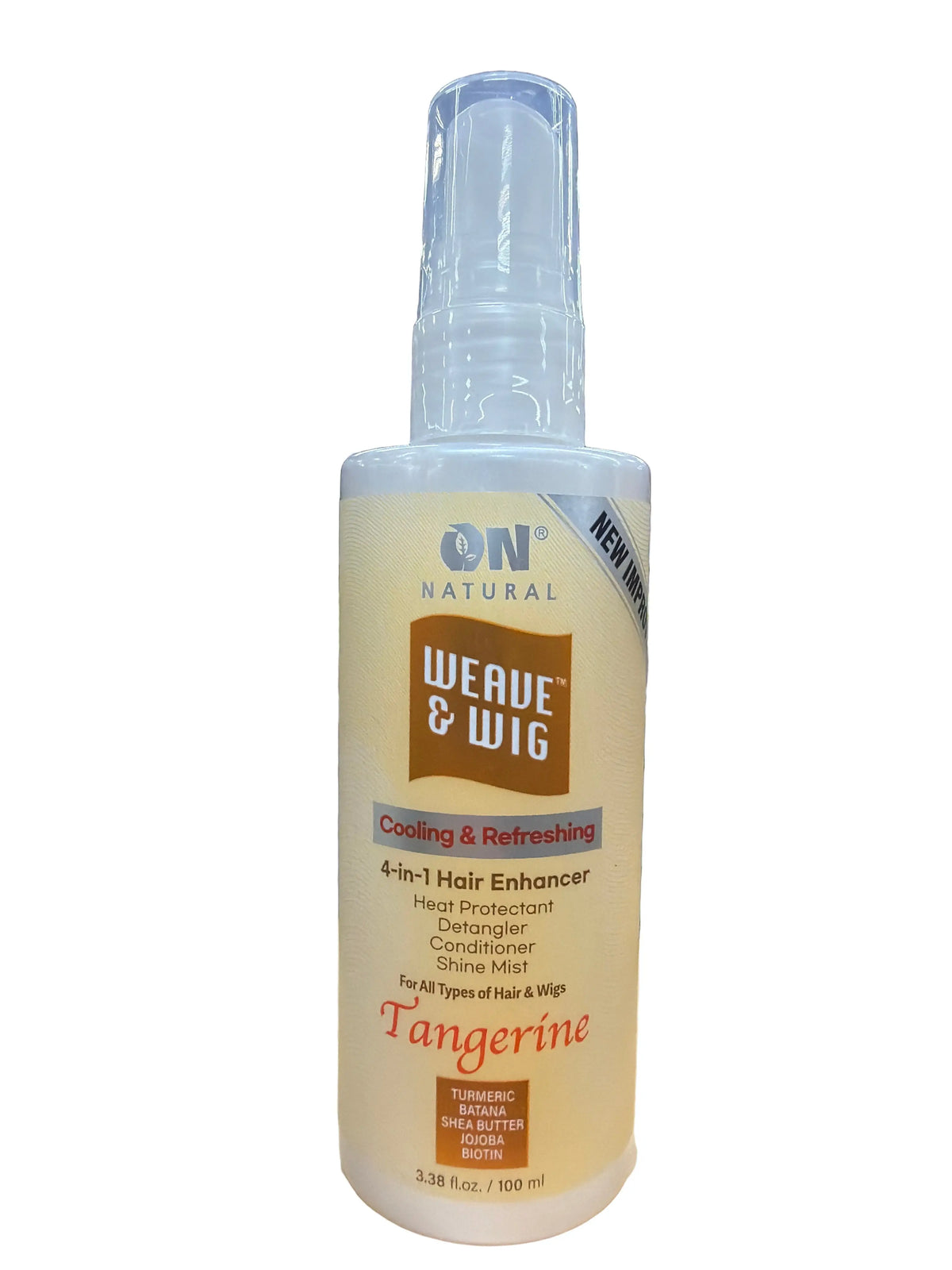 On Natural : Curl-n-Wavy 4-in-1 Hair Enhancer for Curly Hair / Weave & Wig 4-in-1 Hair Enhancer for Straight Hair, 3.38 oz (choose type) Ultimate Beauty Supply