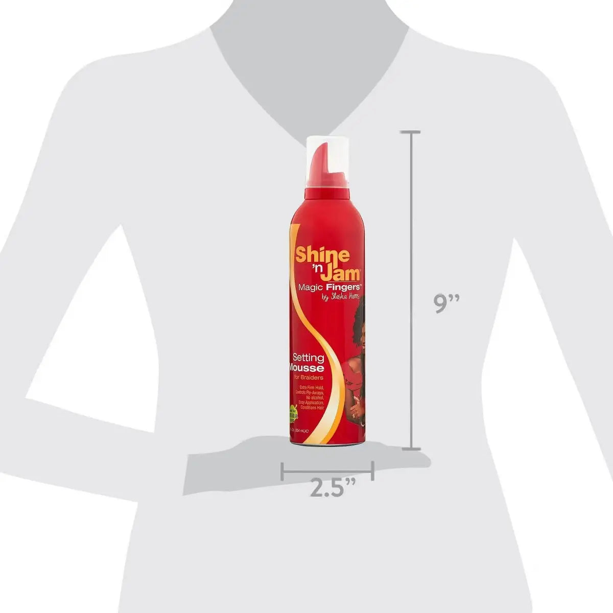Ampro Shine n Jam Magic Fingers Hair Mousse - 12 fl oz Ultimate Beauty Supply