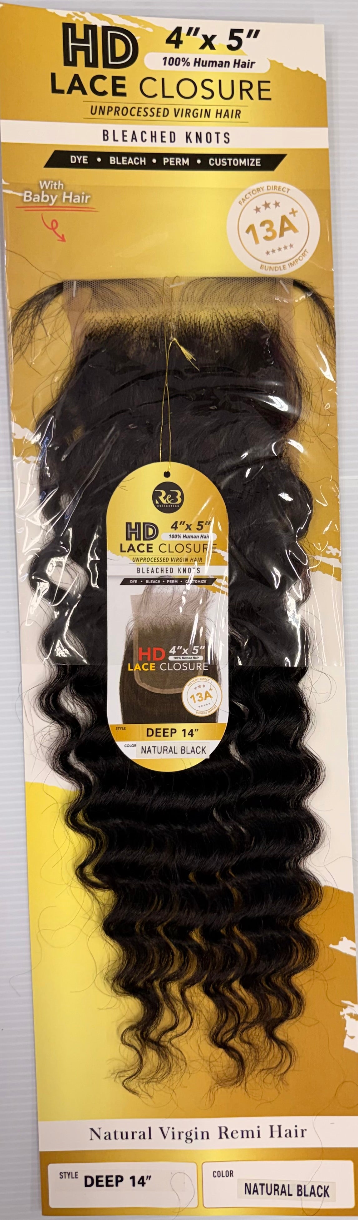 HD LACE CLOSURE (4×5) – Deep Wave