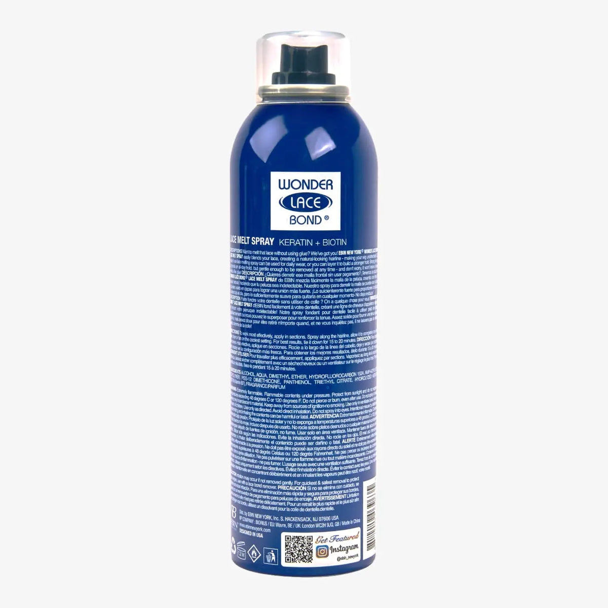 WONDER LACE BOND LACE MELT AEROSOL SPRAY- KERATIN - EBIN NEW YORK