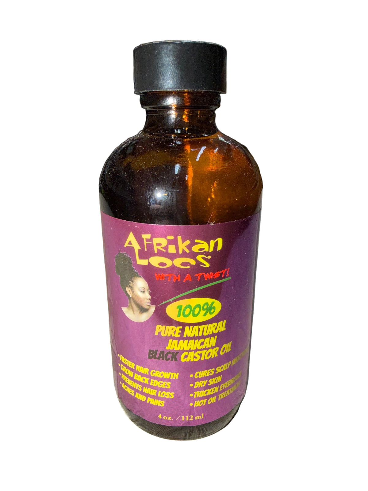 Afrikan Locs 100% Pure Natural Jamaican Black Castor Oil, 4 oz Ultimate Beauty Supply