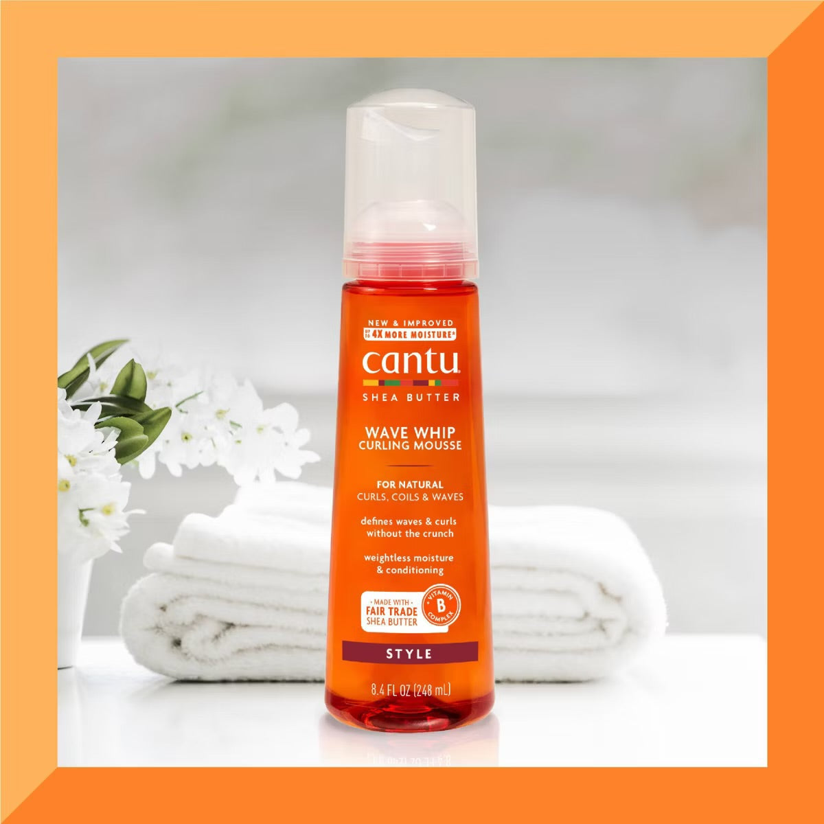 Cantu Wave Whip Curling Mousse - 8.4 fl oz