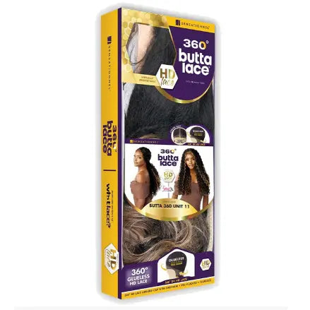 Sensationnel 360 Butta Lace Glueless HD Deep Center Part Lace Wig - BUTTA 360 UNIT 11 Sensationnel