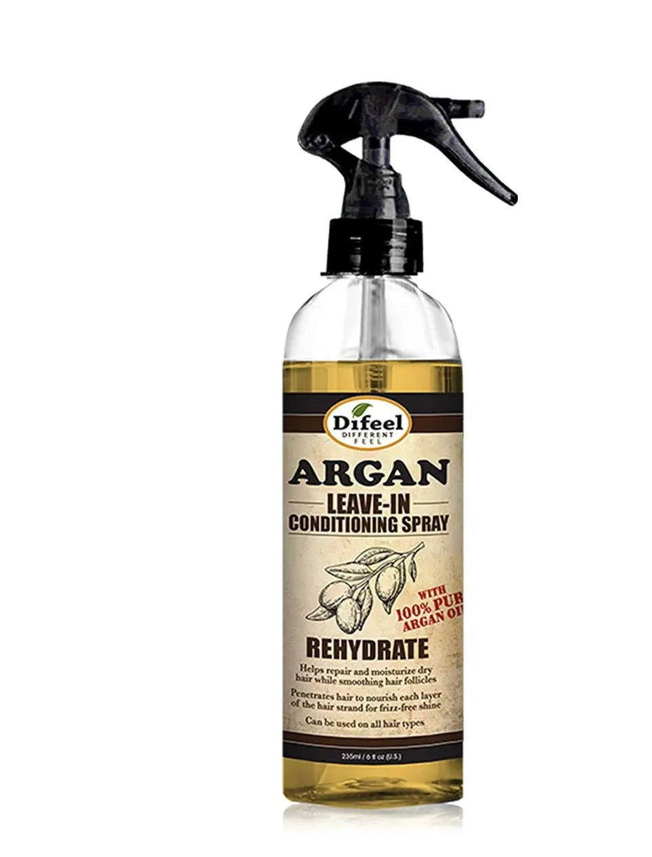 Difeel Argan Leave In Conditioning Spray Rehyrdrate, 6 Oz Ultimate Beauty Supply