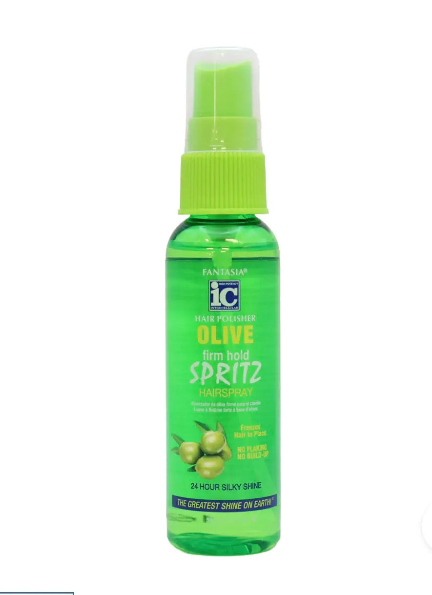 Fantasia IC Hair Polisher Olive Firm Hold Spritz Hairspray (choose size) Ultimate Beauty Supply