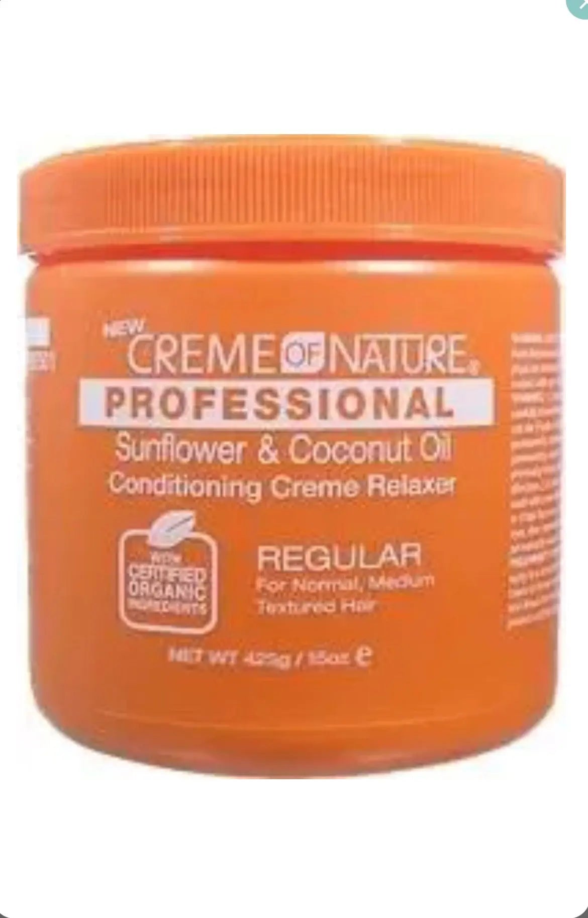 Creme of Nature Professional SUNFLOWER & COCONUT OIL CONDITIONING CREME RELAXER (REGULAR) - 15 oz Ultimate Beauty Supply