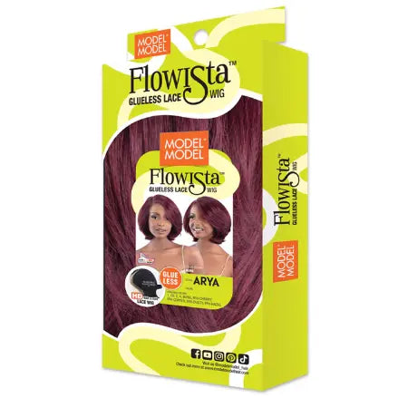 Model Model Flowista Arya wig, product box