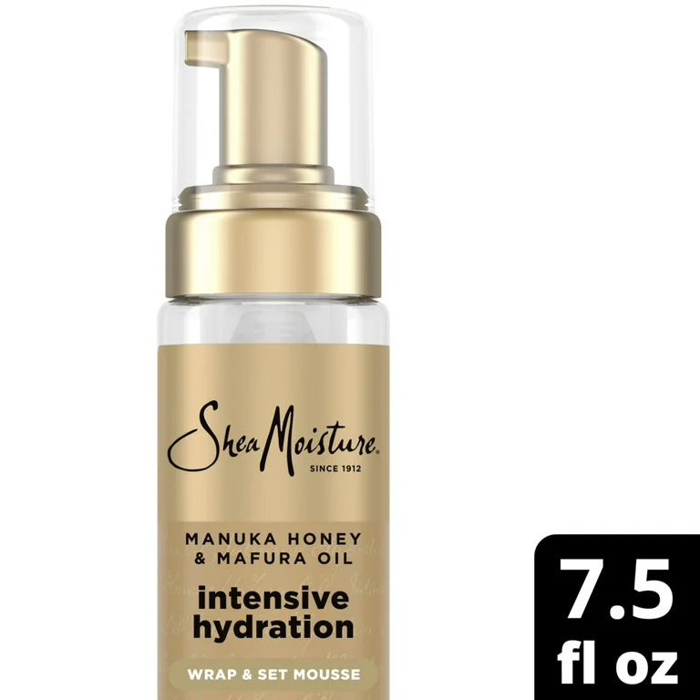 SheaMoisture Manuka Honey & Mafura Oil Hydrating Wrap & Set Hair Mousse - 7.5 fl oz