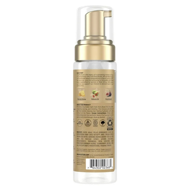 SheaMoisture Manuka Honey & Mafura Oil Hydrating Wrap & Set Hair Mousse - 7.5 fl oz