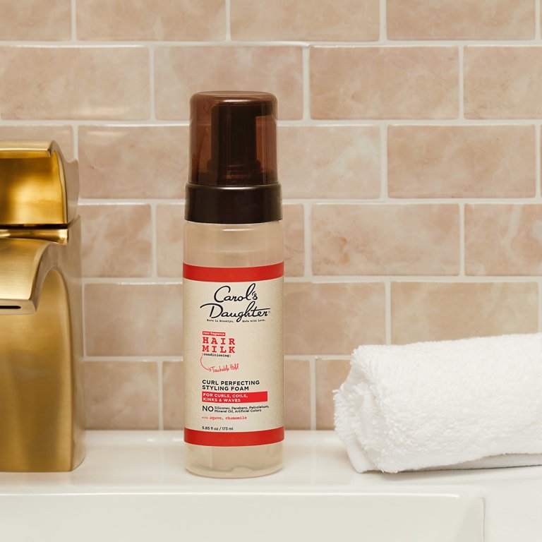 Carol's Daughter Hair Milk (Nourishing & Conditioning) Styling Foam with Honey, Macadamia, Rosemary 5.85 fl oz