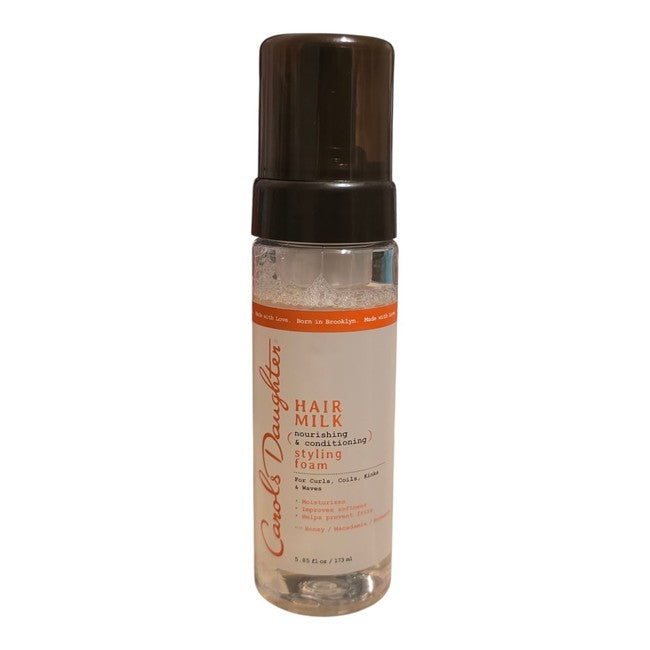 Carol's Daughter Hair Milk (Nourishing & Conditioning) Styling Foam with Honey, Macadamia, Rosemary 5.85 fl oz