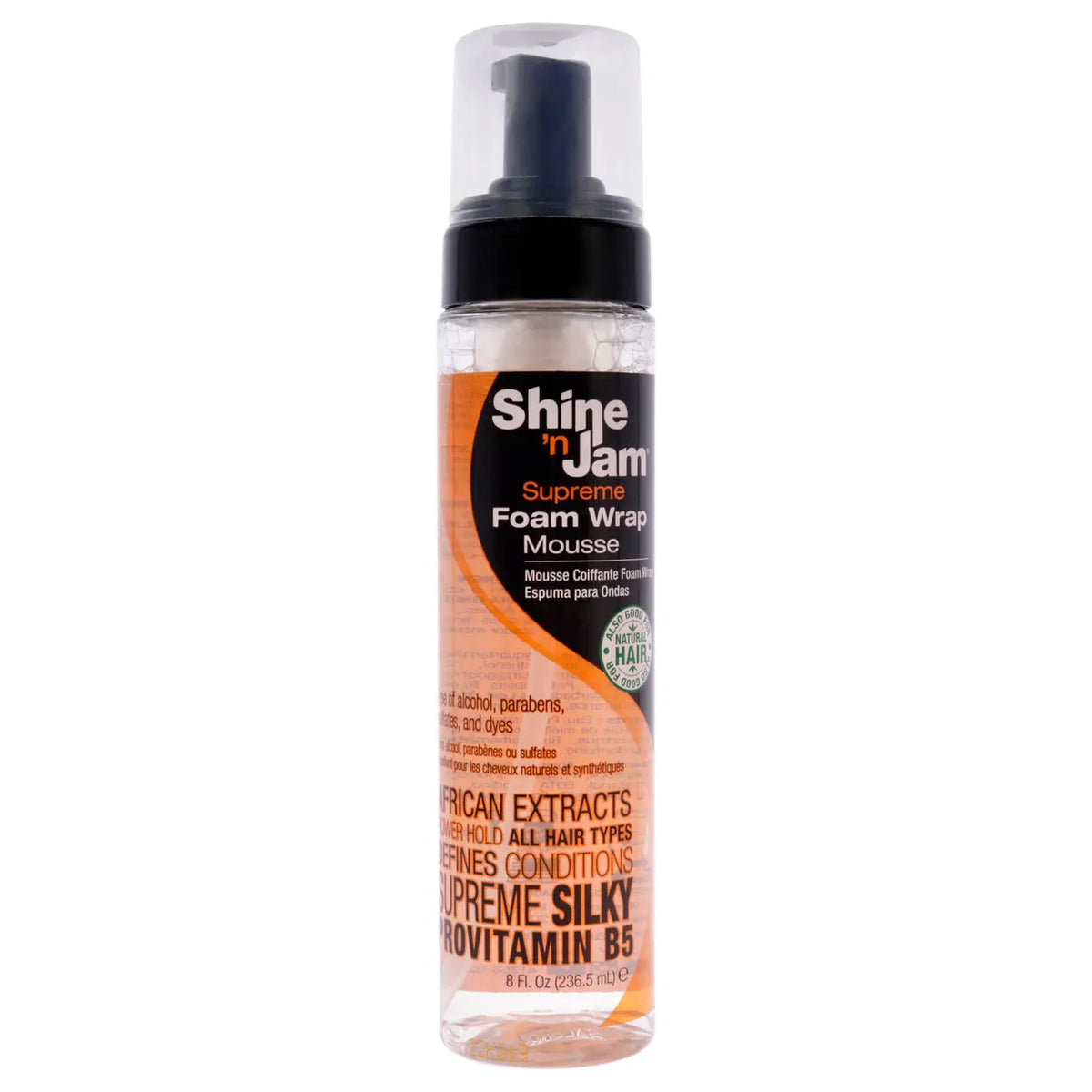 SHINE’N JAM SUPREME FOAM WRAP MOUSSE 8Oz Ultimate Beauty Supply