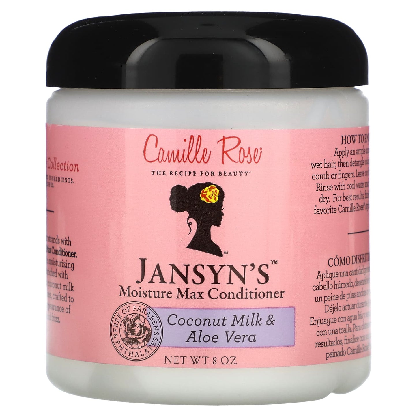 Jansyn's Moisture Max Conditioner, Coconut Milk & Aloe Vera, 8 oz