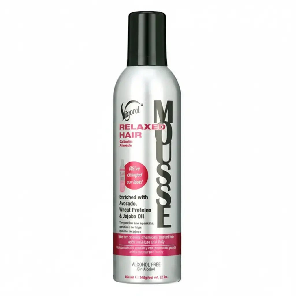 Vigorol Relaxed Hair Mousse - Pink 12 Oz Ultimate Beauty Supply