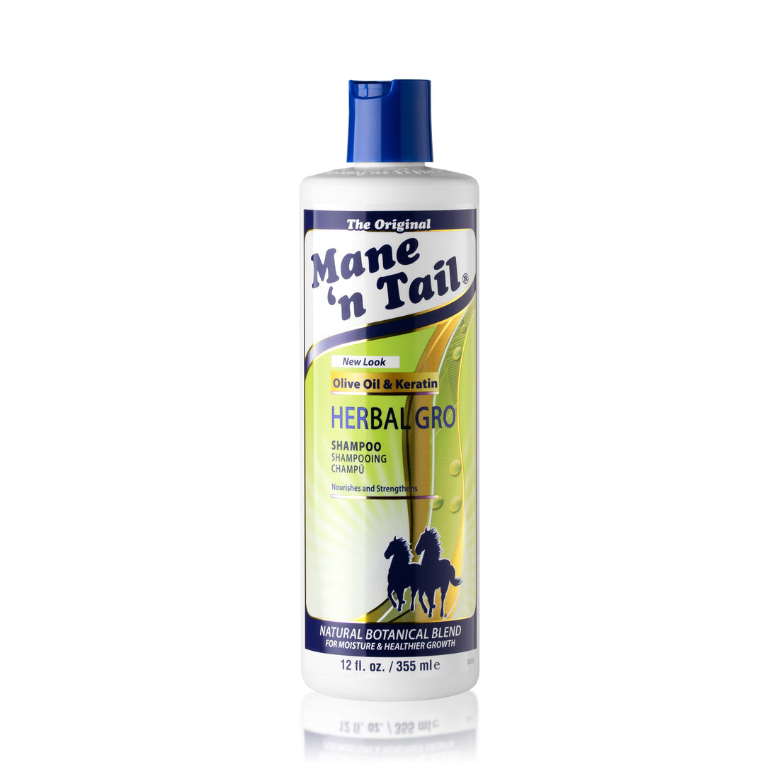 Mane 'N Tail Herbal Gro Olive Oil Infused Strengthens & Nourishes Shampoo 12 Oz