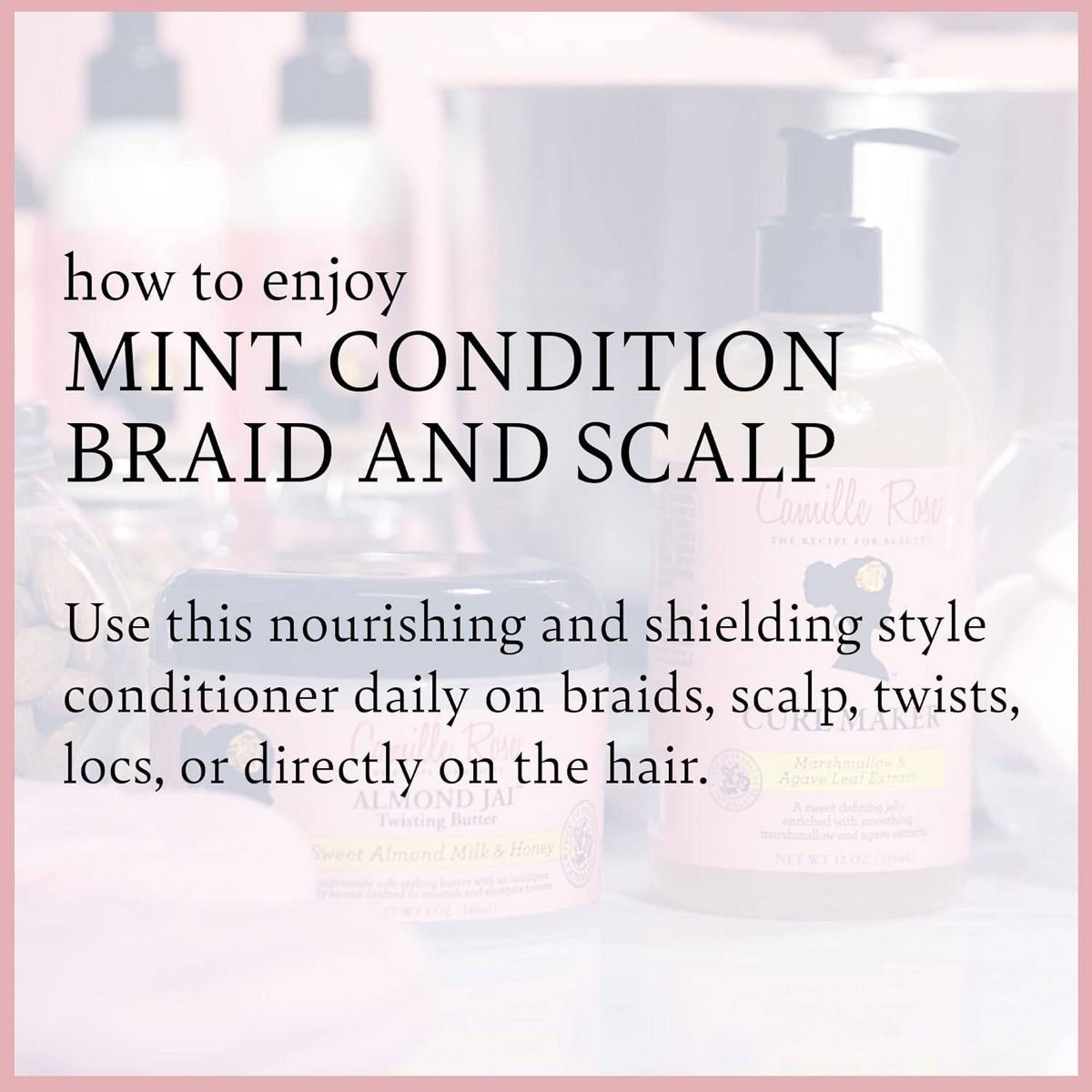 Camille Rose Mint Condition Braid and Scalp Spray - 8 fl oz