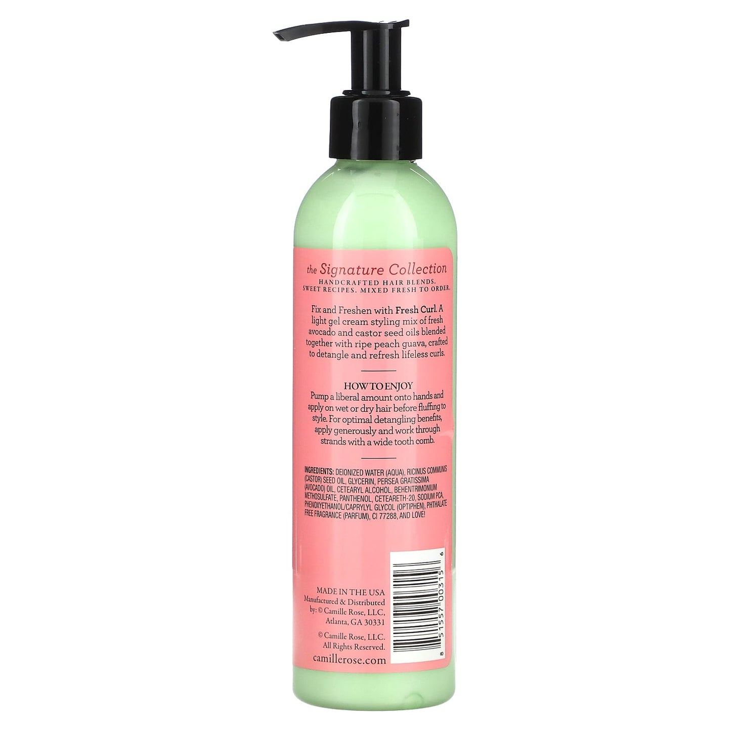 Fresh Curl Revitalizing Hair Smoother, Avocado & Castor Oil, 8 oz