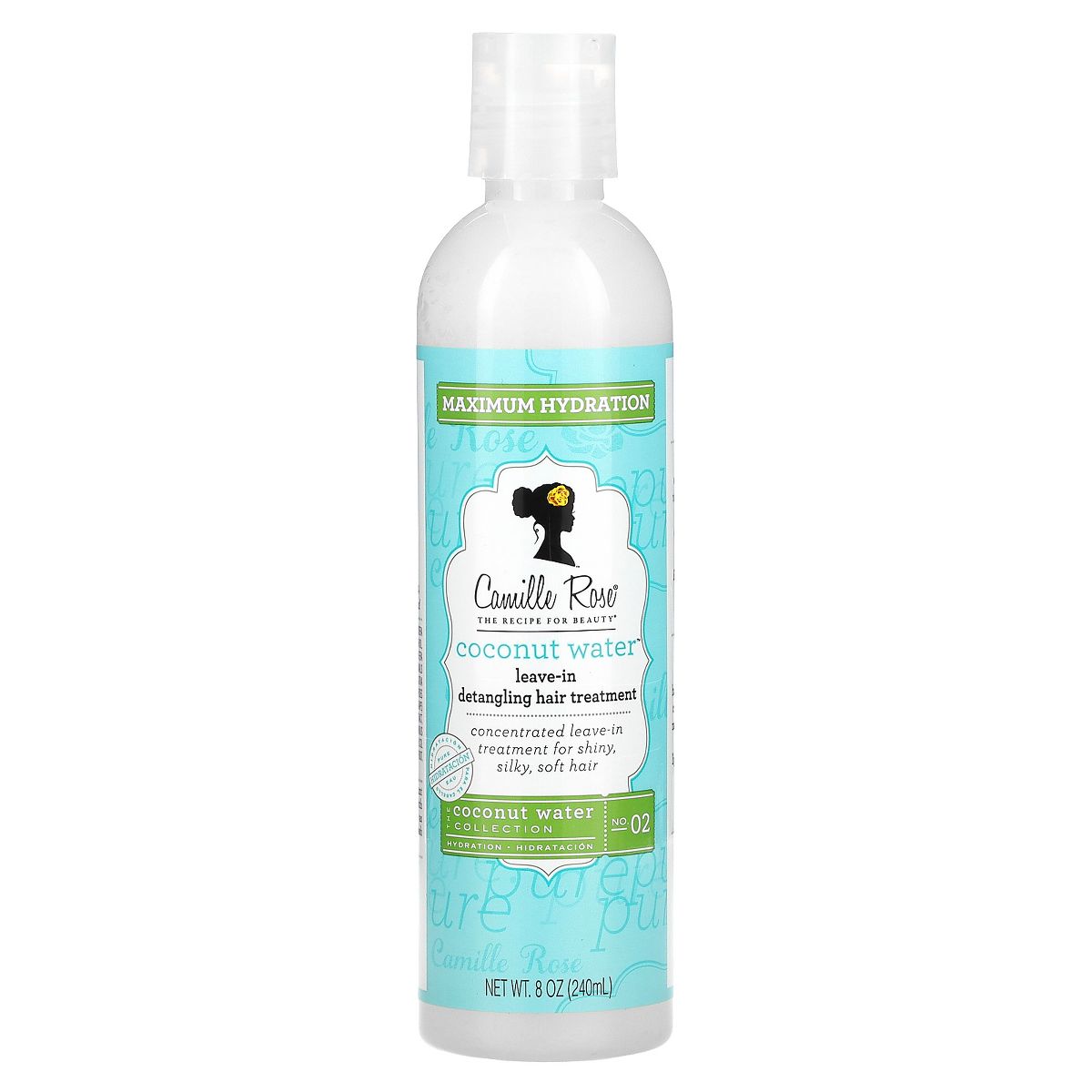 Camille Rose Coconut Water Leave-In Dentangling Hair Treatment, 8 OZ