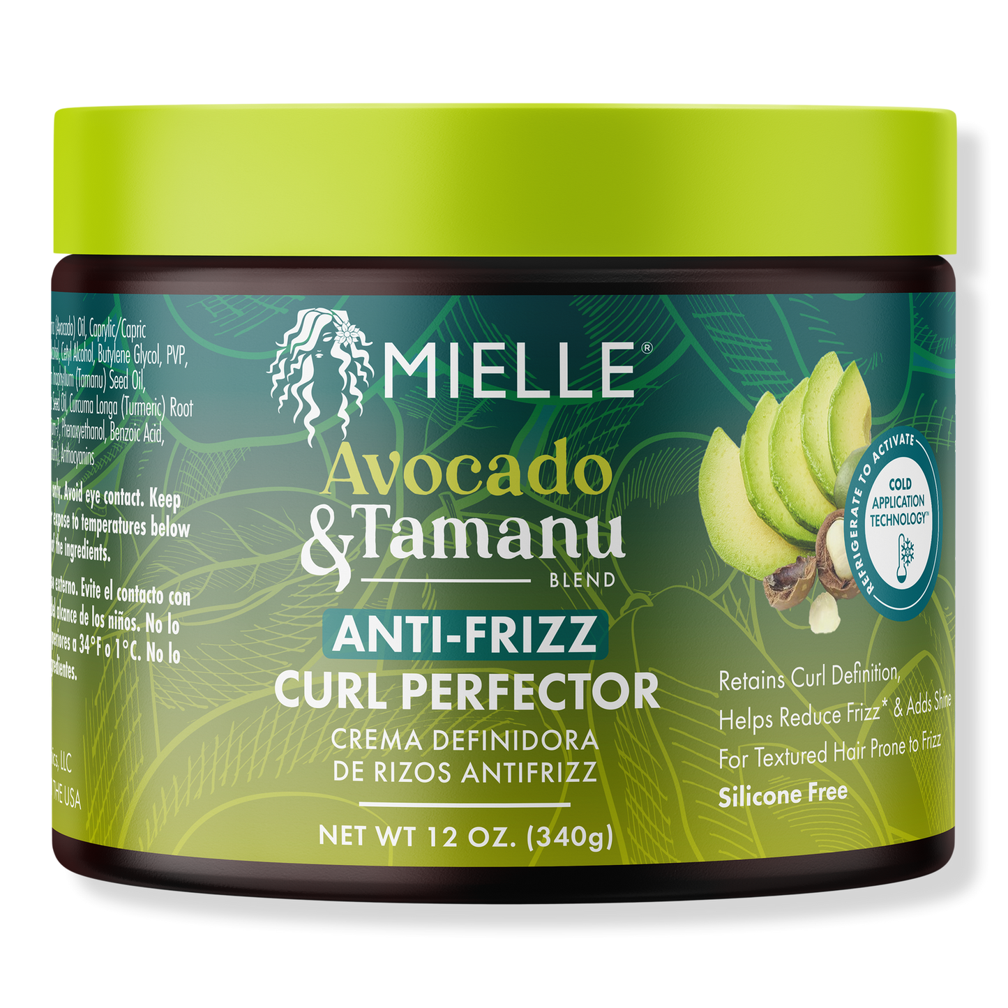Mielle Avocado & Tamanu Anti-Frizz Curl Perfector - 12 Oz