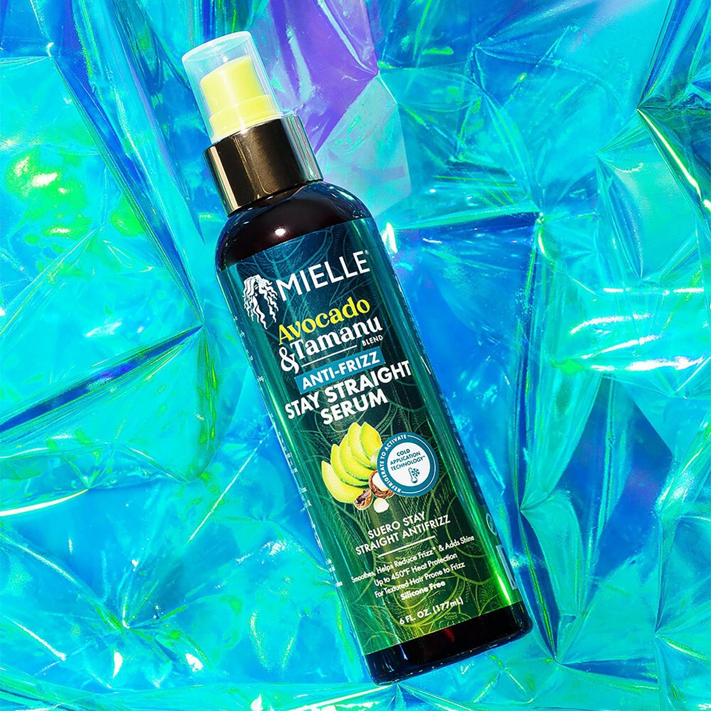 Mielle Avocado & Tamanu Anti-Frizz Stay Straight Serum - 6 Oz