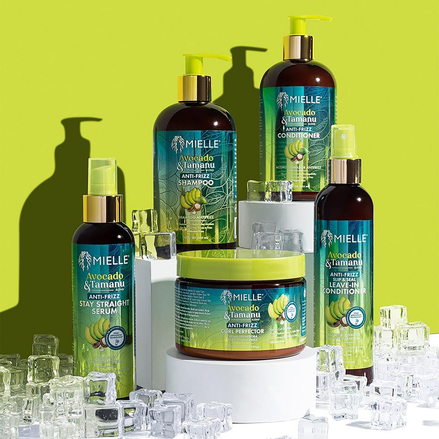 Mielle Avocado & Tamanu Anti-Frizz Stay Straight Serum - 6 Oz