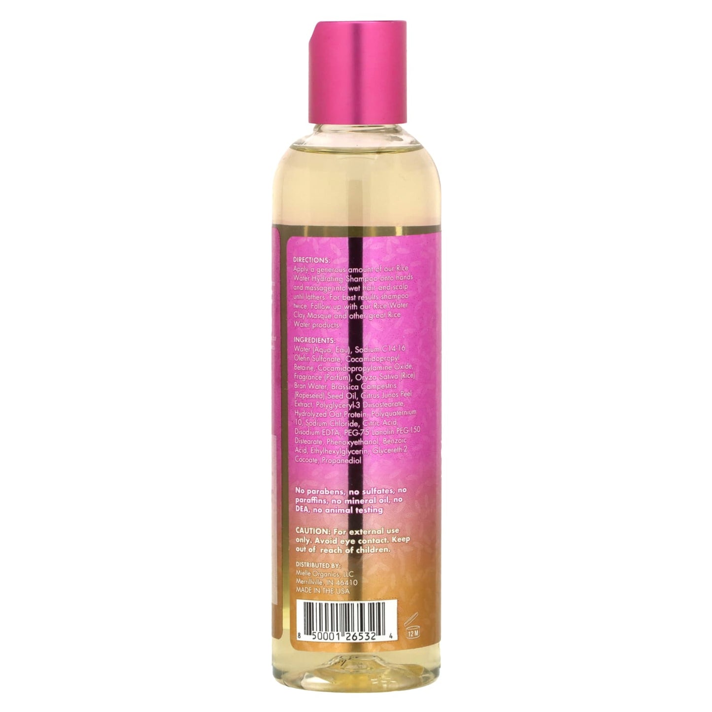Mielle Rice Water Collection, Hydrating Shampoo, 8 oz