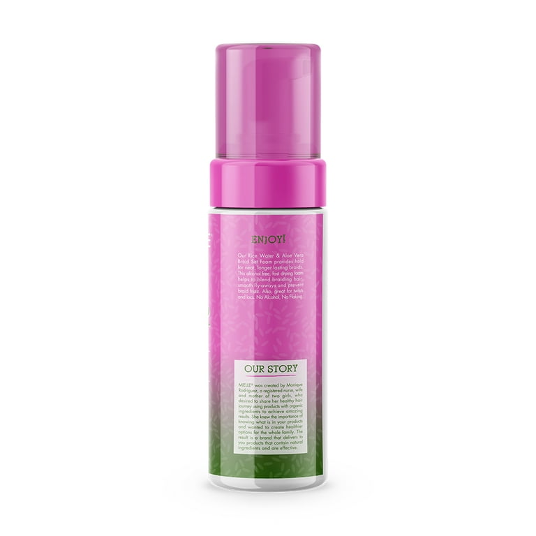 Mielle Rice Water & Aloe Vera Braid Set Foam 7.5 Oz