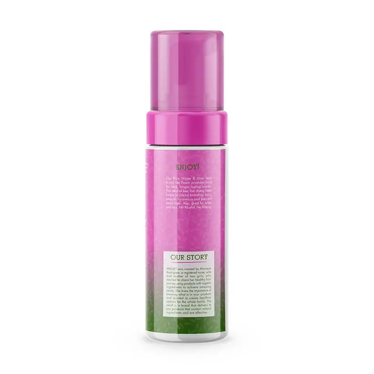 Mielle Rice Water & Aloe Vera Braid Set Foam 7.5 Oz Ultimate Beauty Supply