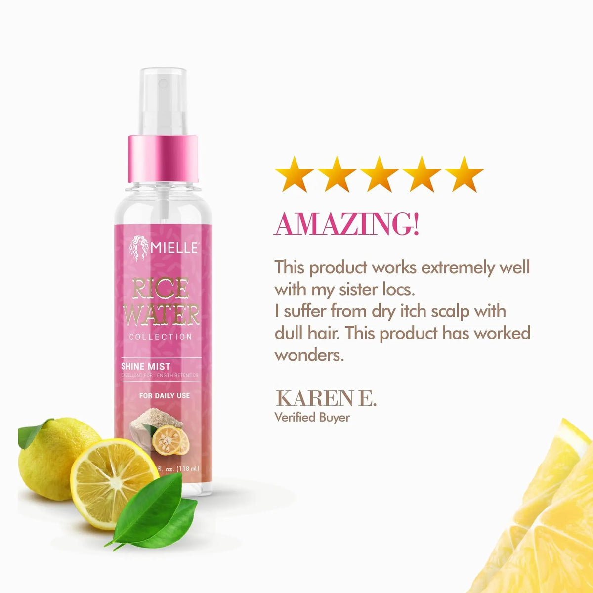 Mielle Rice Water Shine Mist - 4 Oz Ultimate Beauty Supply