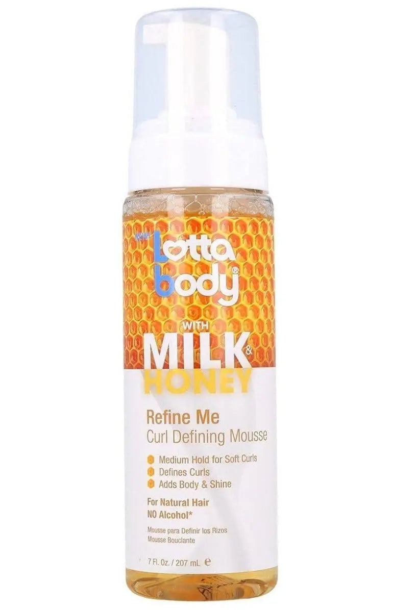 Lottabody Milk & Honey Refine Me Curl Defining Mousse 7oz Ultimate Beauty Supply