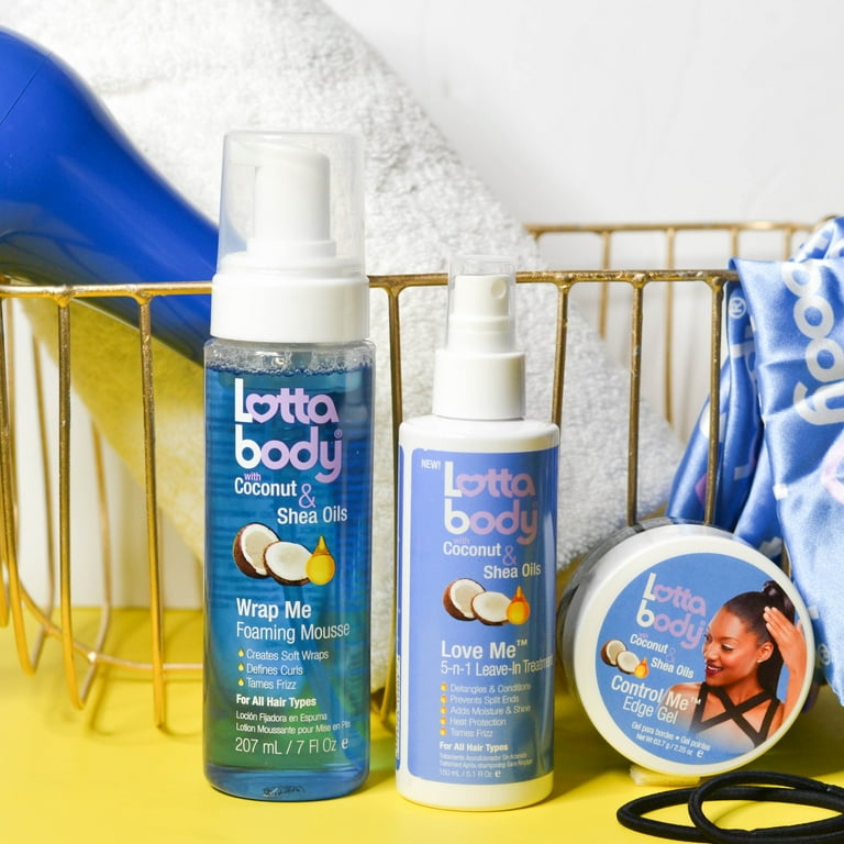Lottabody Wrap Me Foaming Curl Mousse with Coconut and Shea Oil, 7 fl oz